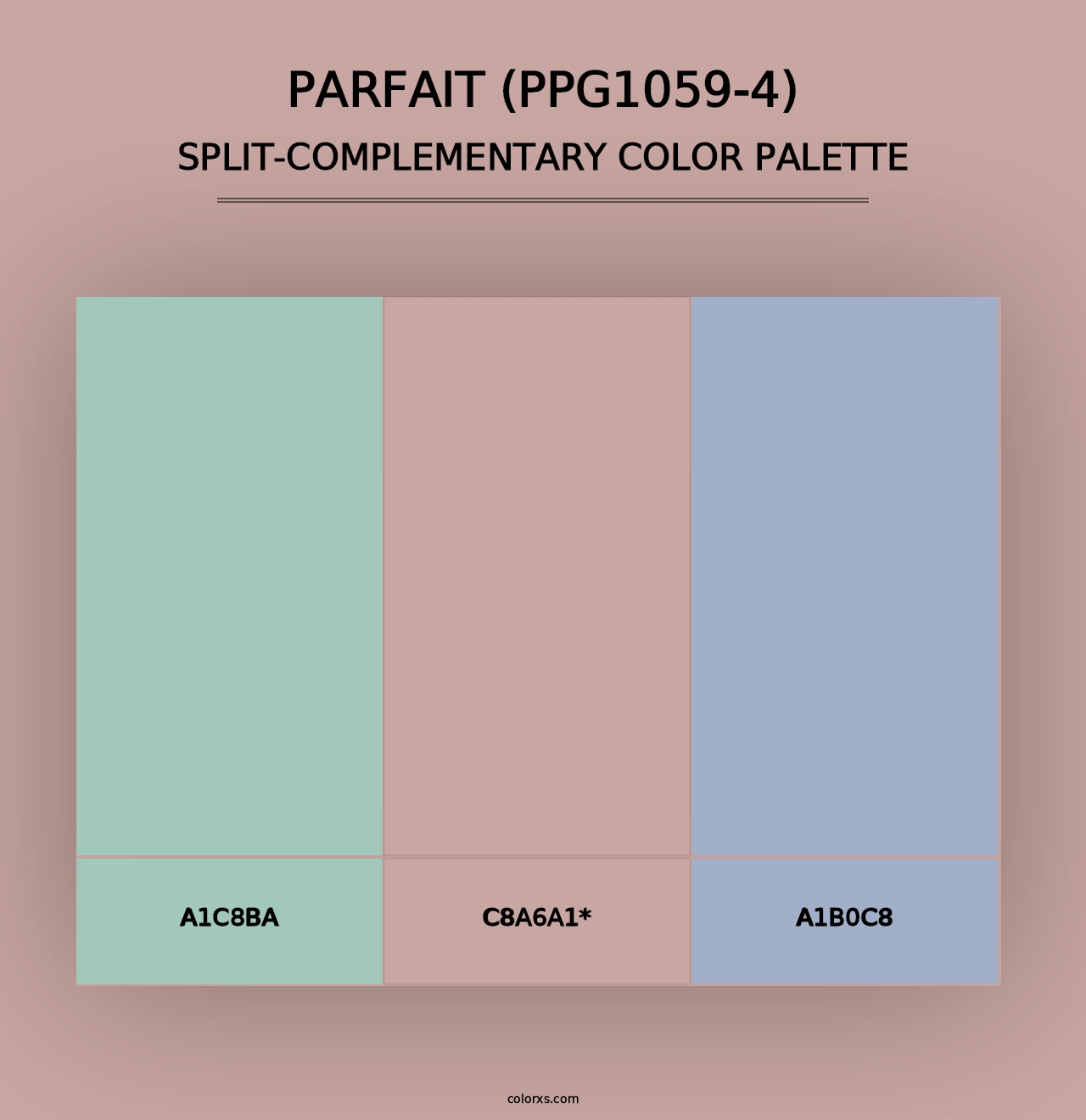 Parfait (PPG1059-4) - Split-Complementary Color Palette