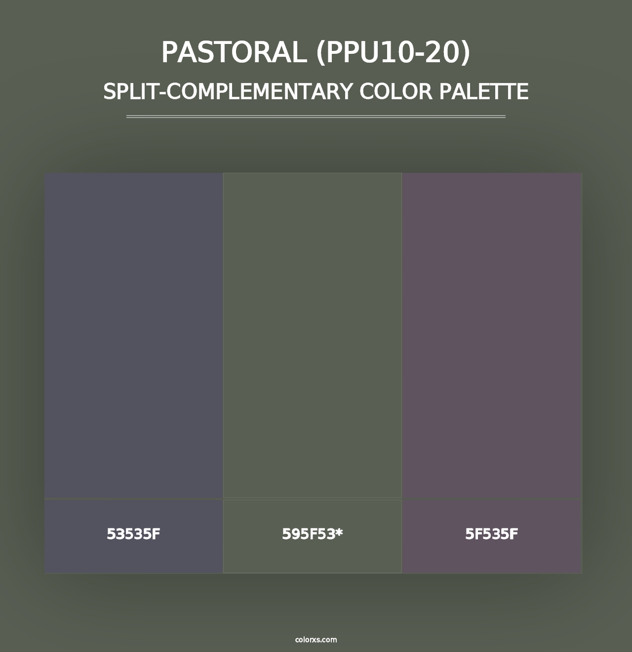 Pastoral (PPU10-20) - Split-Complementary Color Palette