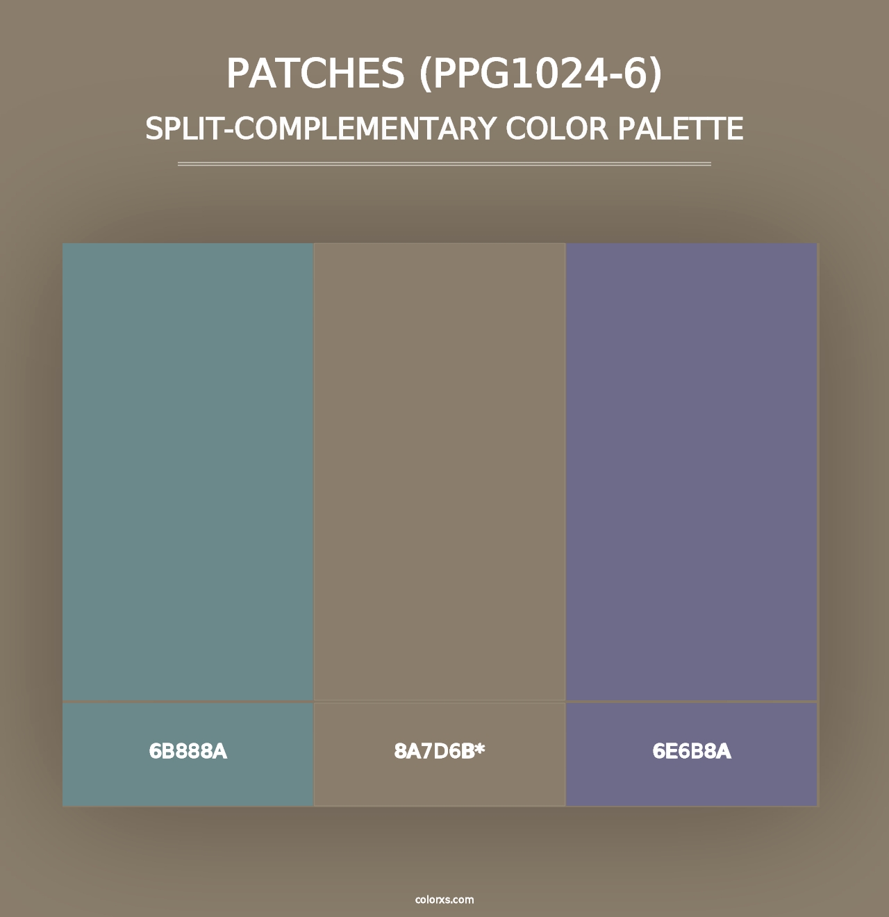 Patches (PPG1024-6) - Split-Complementary Color Palette