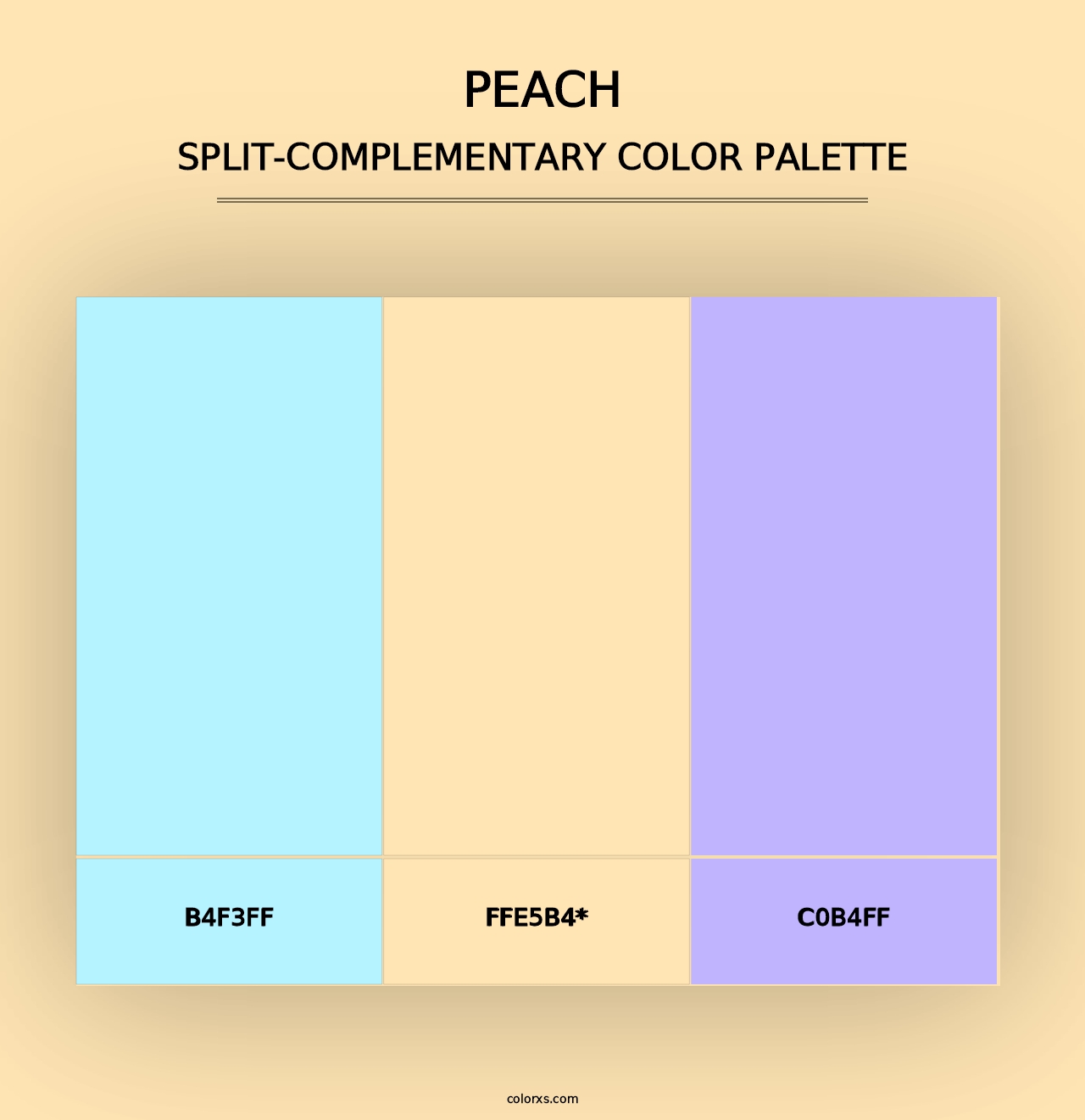 Peach - Split-Complementary Color Palette