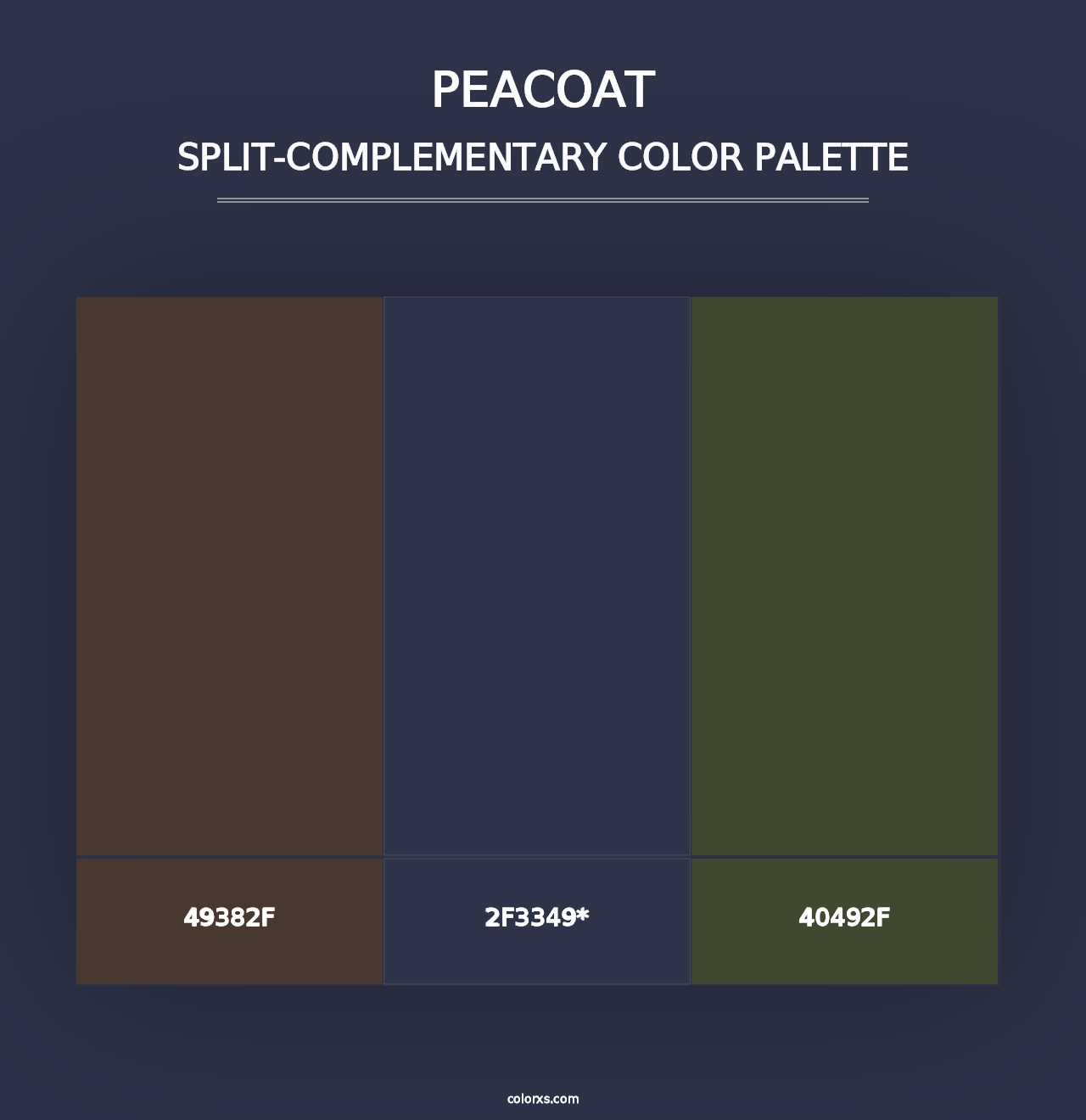 Peacoat - Split-Complementary Color Palette