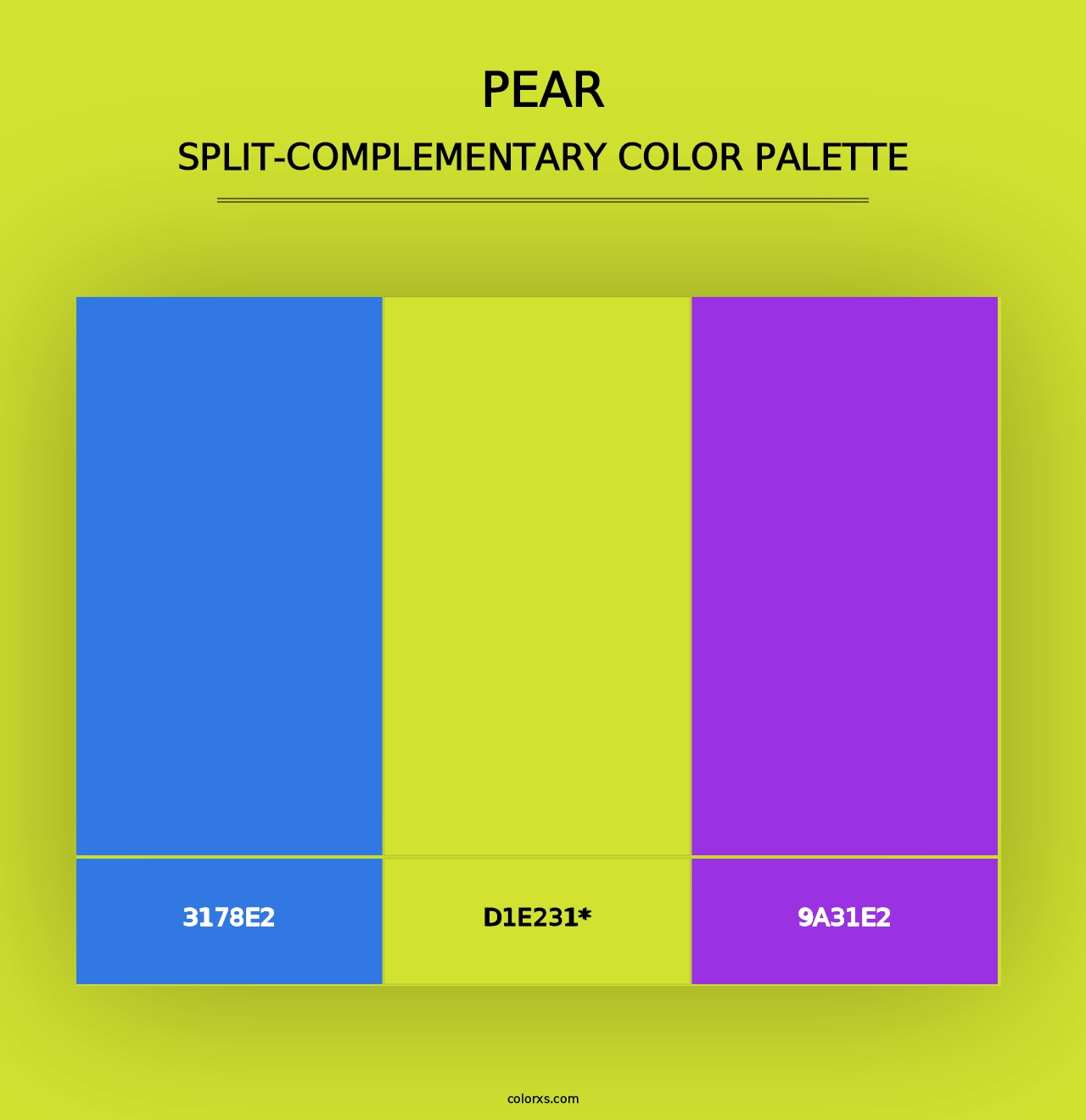 Pear - Split-Complementary Color Palette