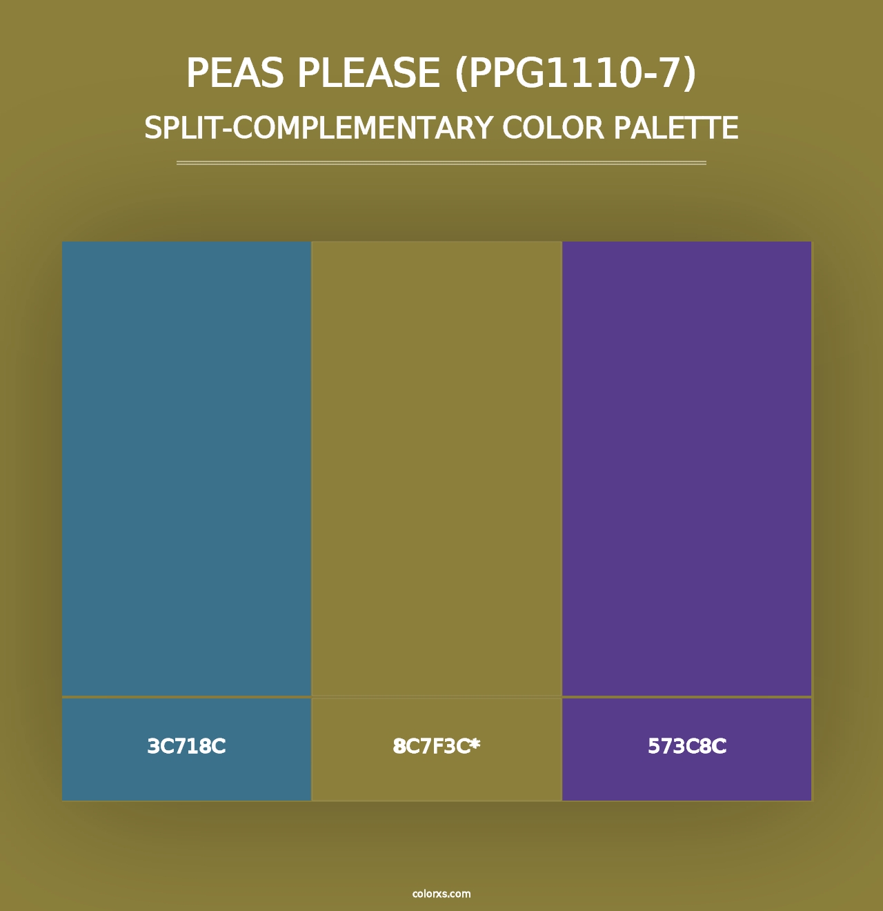 Peas Please (PPG1110-7) - Split-Complementary Color Palette