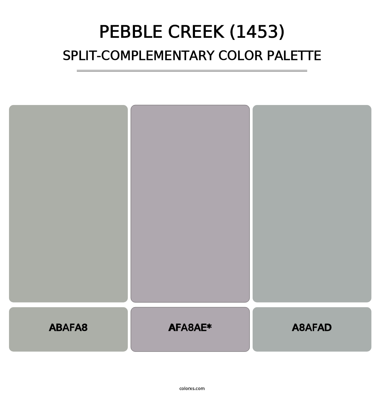 Pebble Creek (1453) - Split-Complementary Color Palette