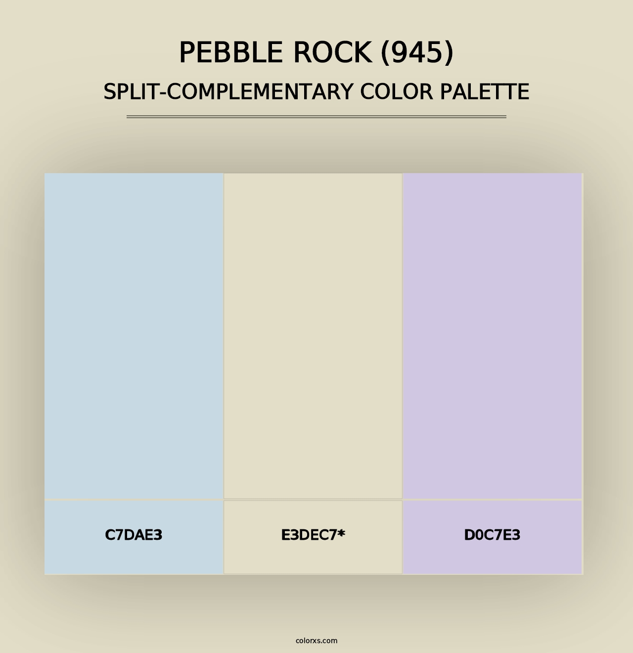 Pebble Rock (945) - Split-Complementary Color Palette