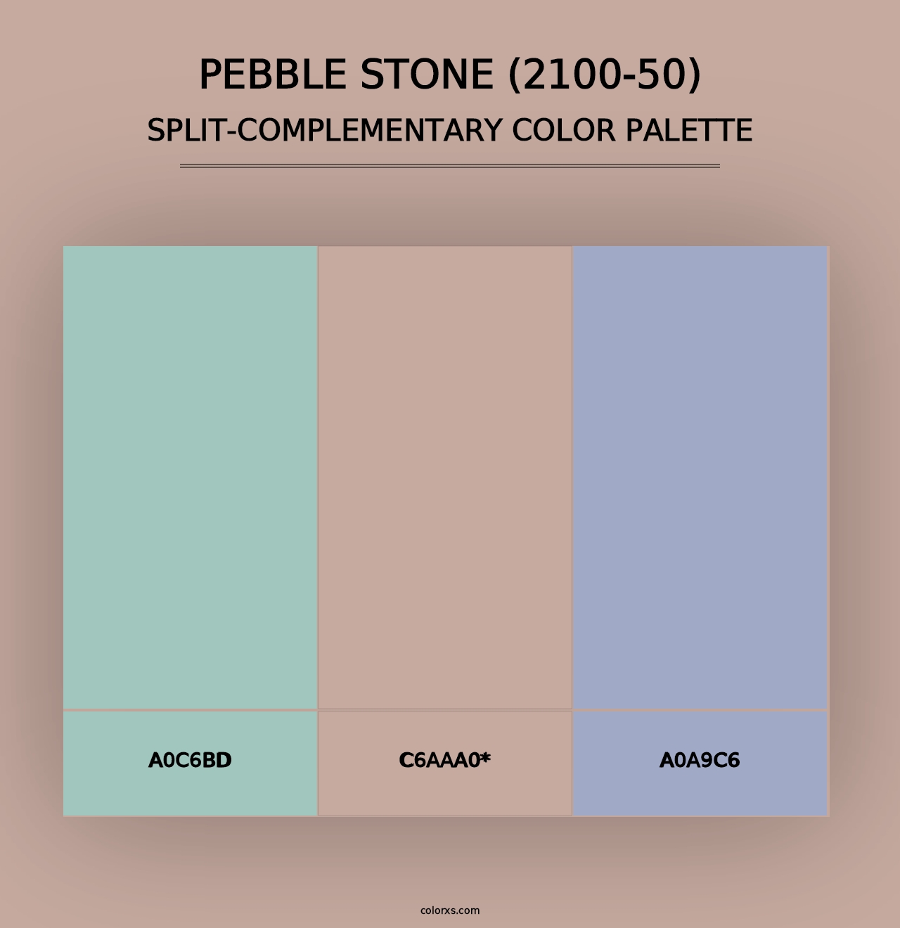 Pebble Stone (2100-50) - Split-Complementary Color Palette