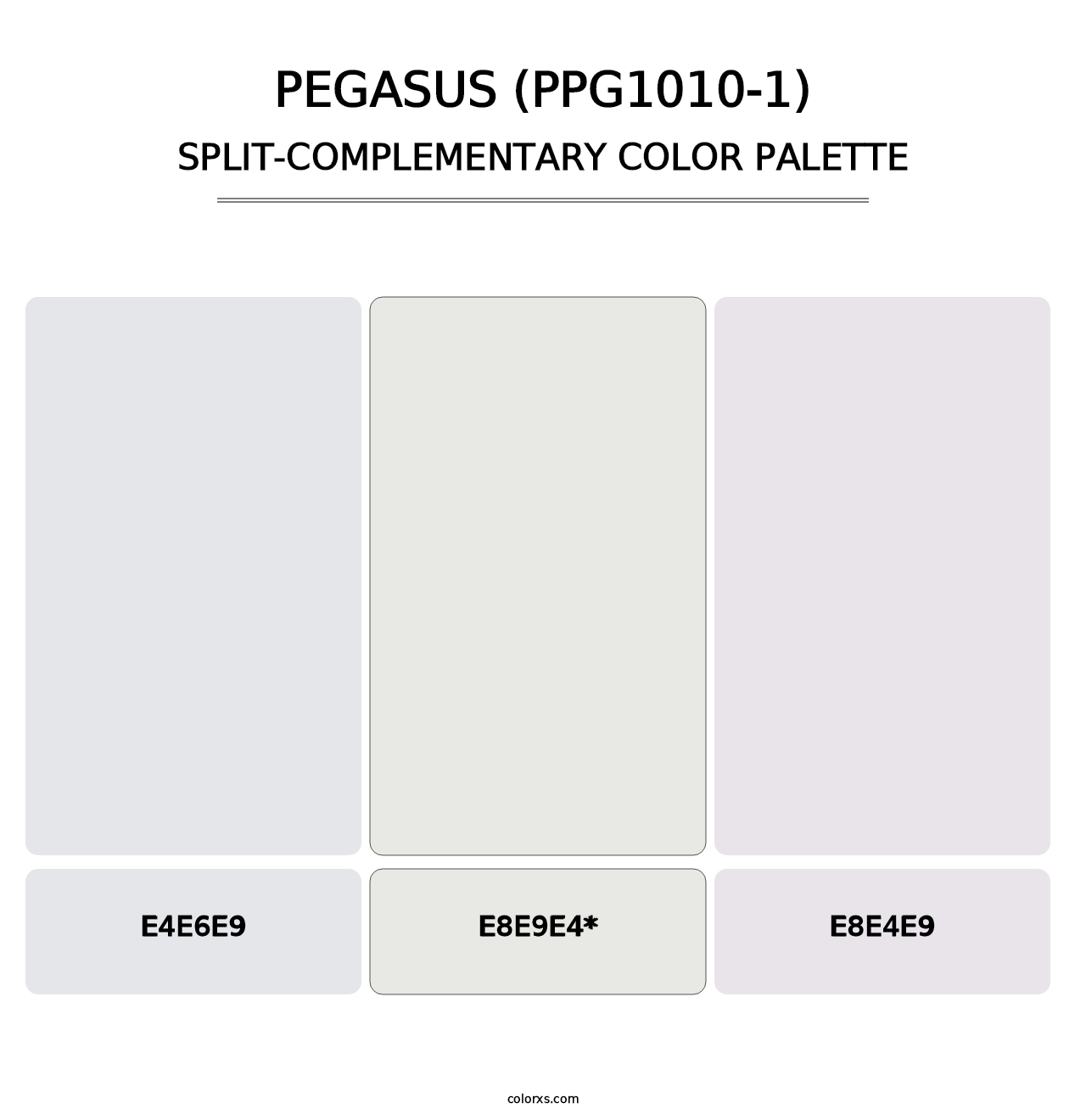 Pegasus (PPG1010-1) - Split-Complementary Color Palette