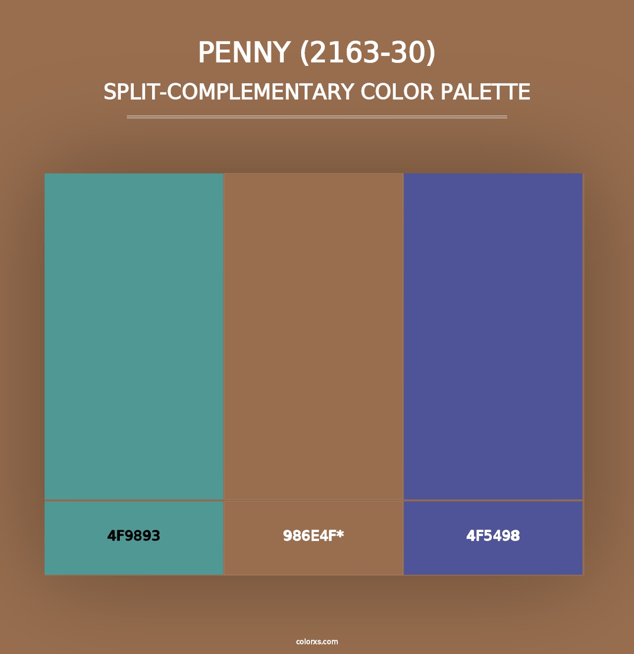 Penny (2163-30) - Split-Complementary Color Palette