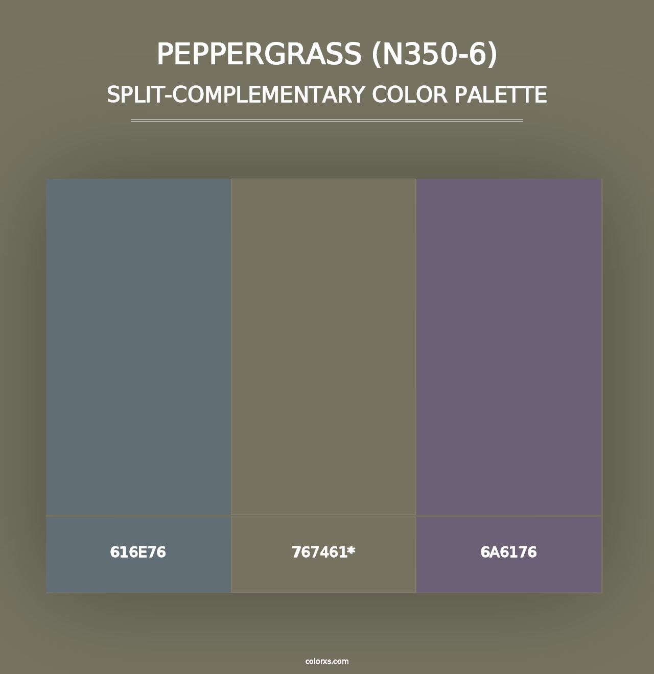 Peppergrass (N350-6) - Split-Complementary Color Palette