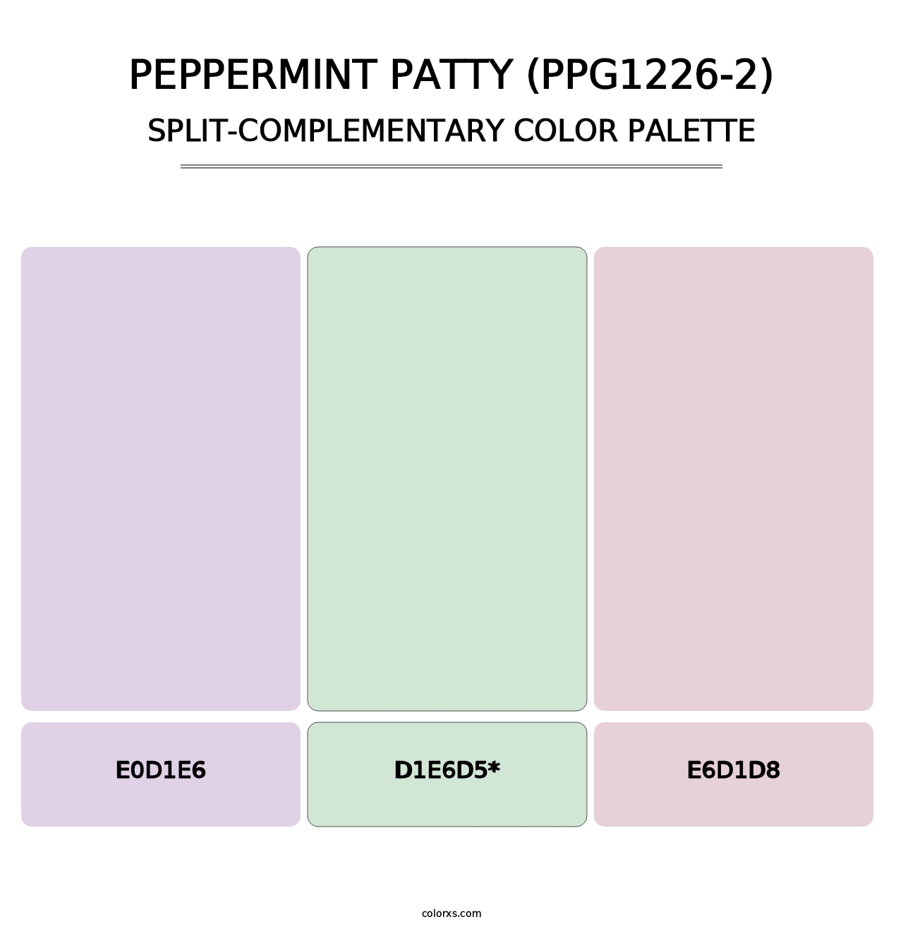 Peppermint Patty (PPG1226-2) - Split-Complementary Color Palette