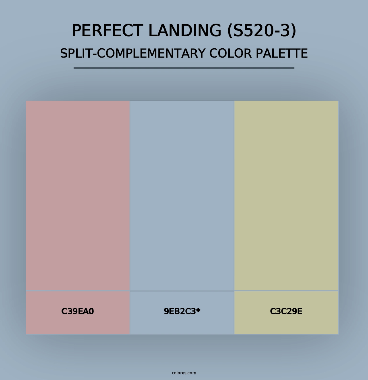 Perfect Landing (S520-3) - Split-Complementary Color Palette