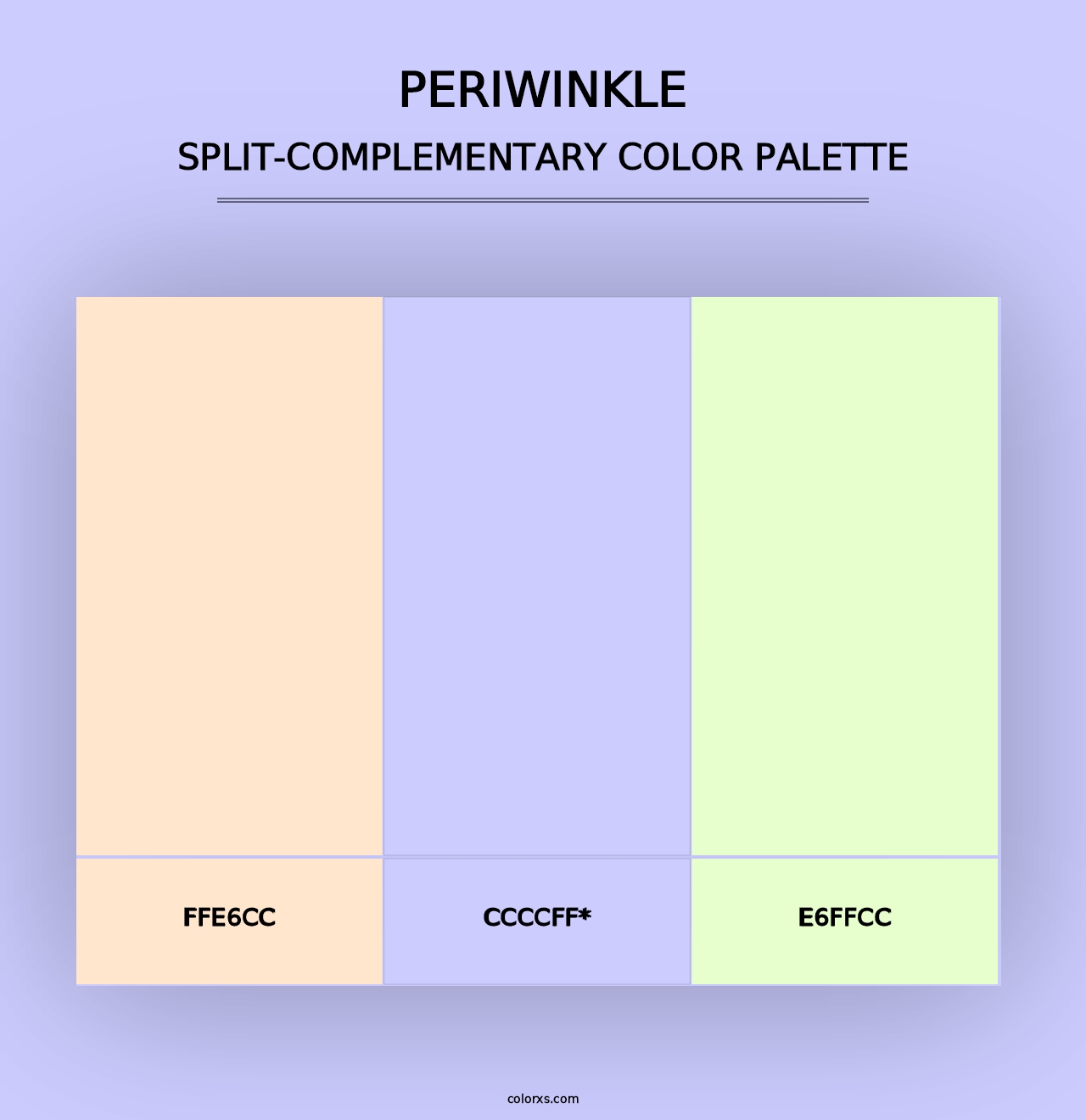 Periwinkle - Split-Complementary Color Palette