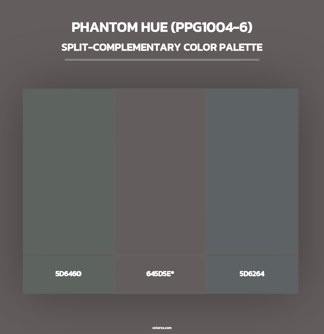 Phantom Hue (PPG1004-6) - Split-Complementary Color Palette