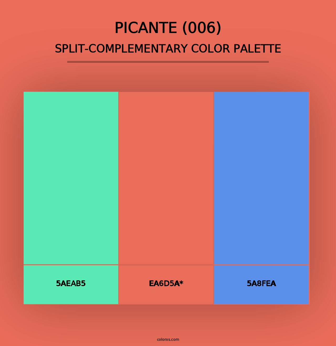 Picante (006) - Split-Complementary Color Palette