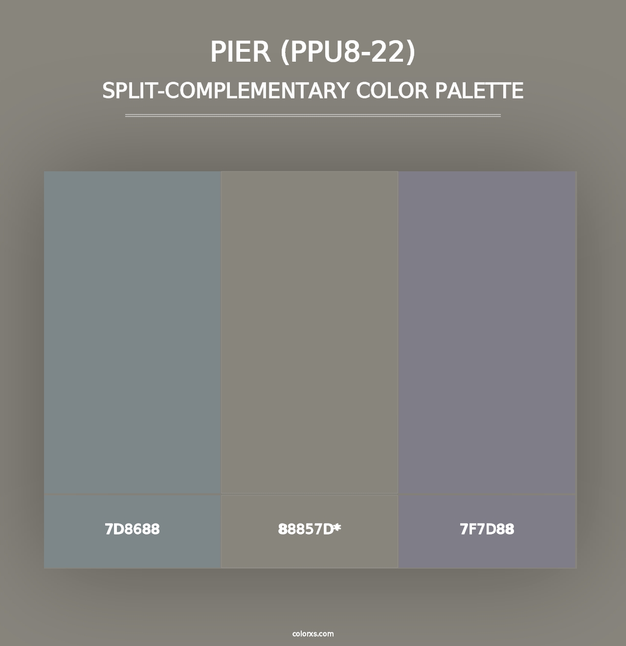 Pier (PPU8-22) - Split-Complementary Color Palette