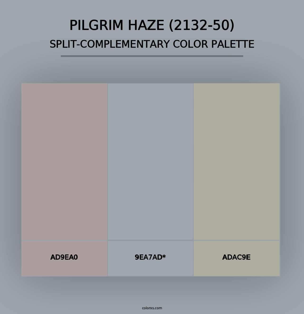 Pilgrim Haze (2132-50) - Split-Complementary Color Palette