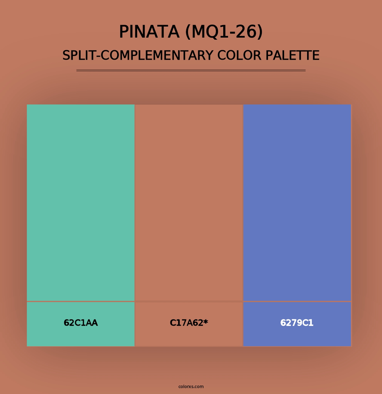 Pinata (MQ1-26) - Split-Complementary Color Palette