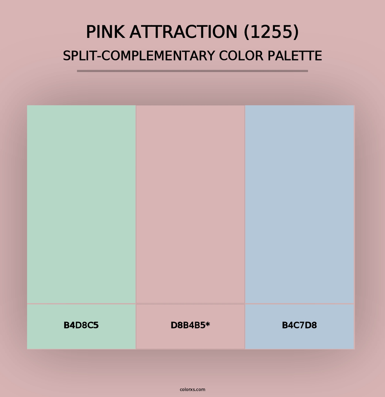 Pink Attraction (1255) - Split-Complementary Color Palette