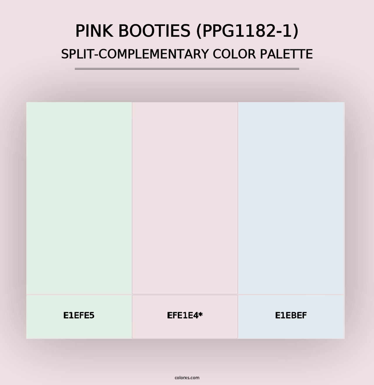 Pink Booties (PPG1182-1) - Split-Complementary Color Palette