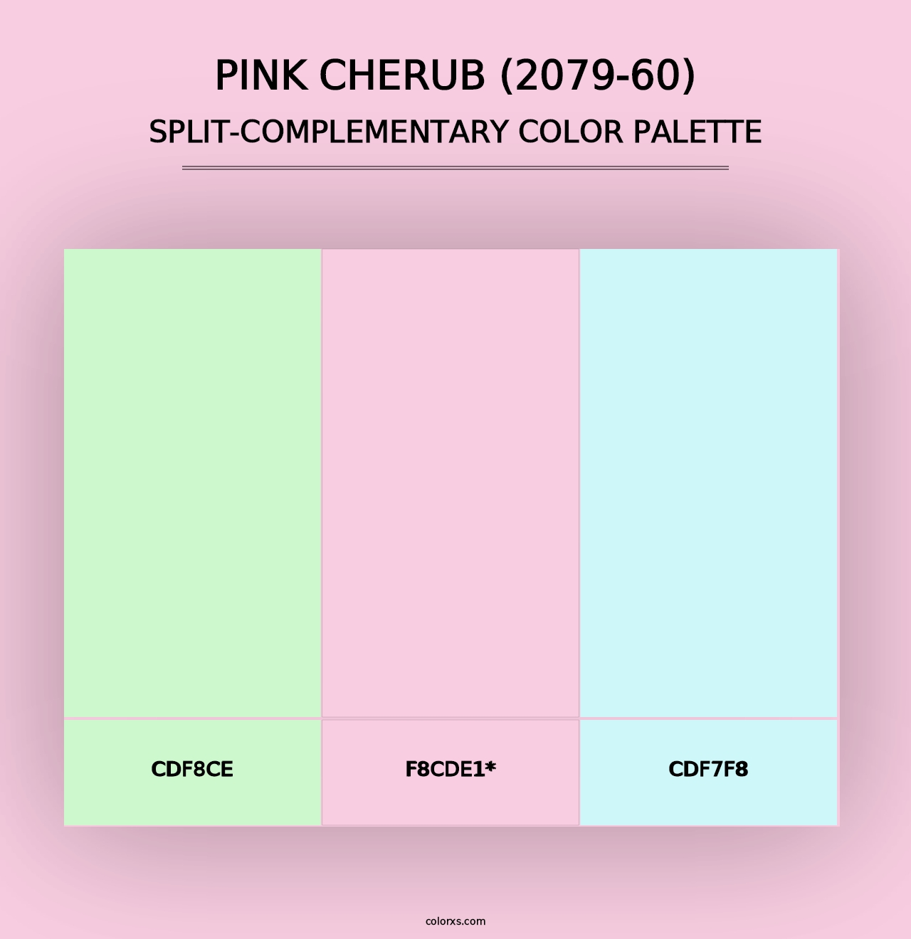 Pink Cherub (2079-60) - Split-Complementary Color Palette