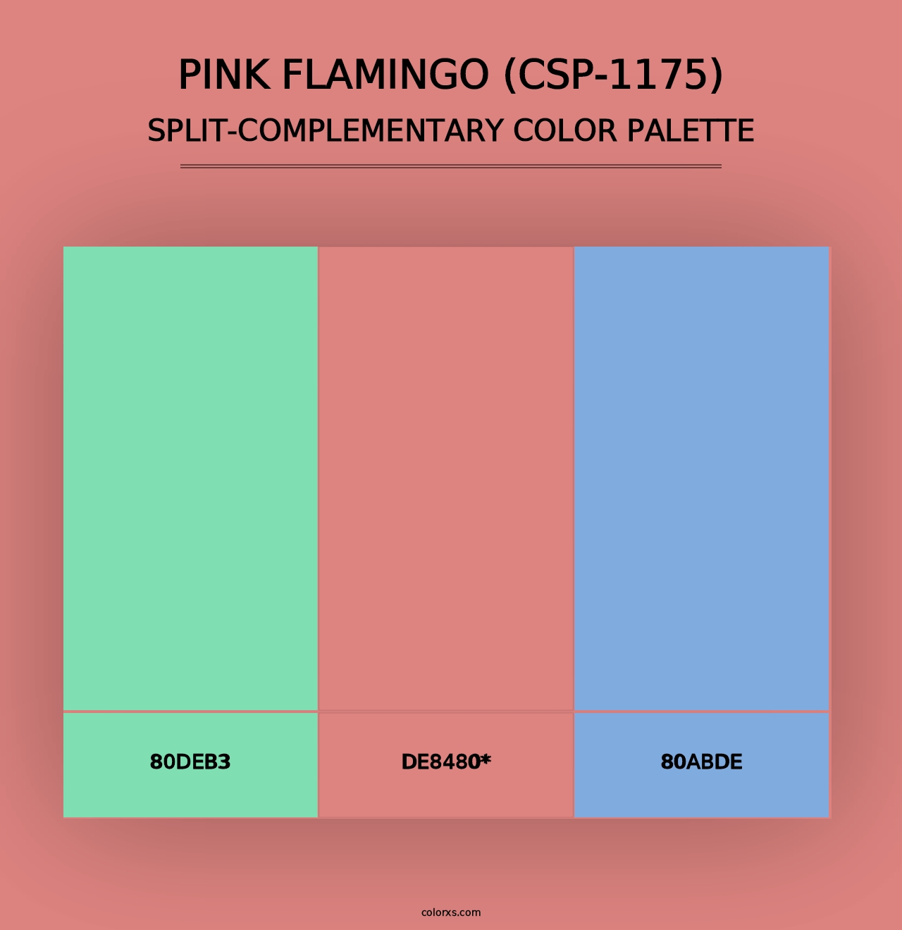 Pink Flamingo (CSP-1175) - Split-Complementary Color Palette