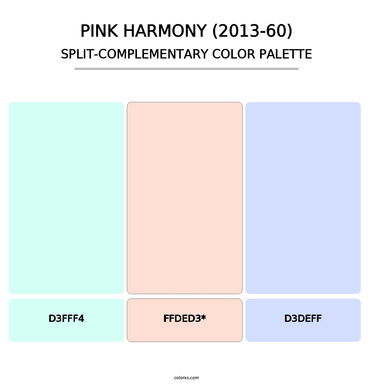 Pink Harmony (2013-60) - Split-Complementary Color Palette