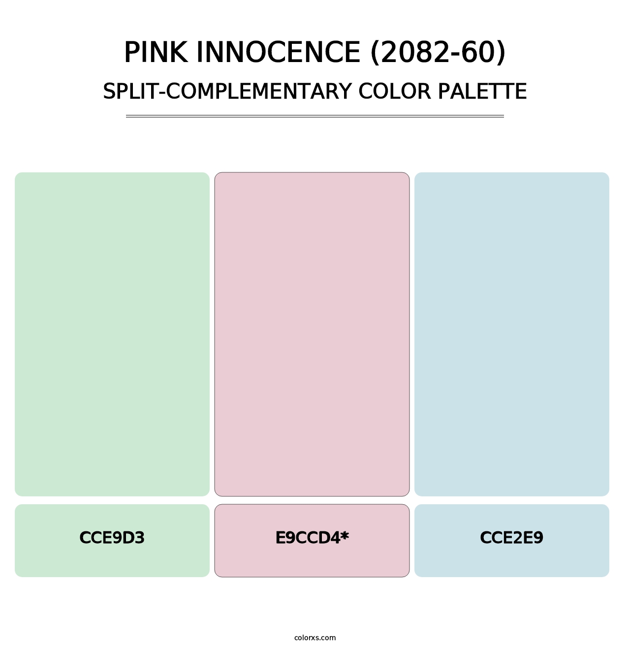 Pink Innocence (2082-60) - Split-Complementary Color Palette