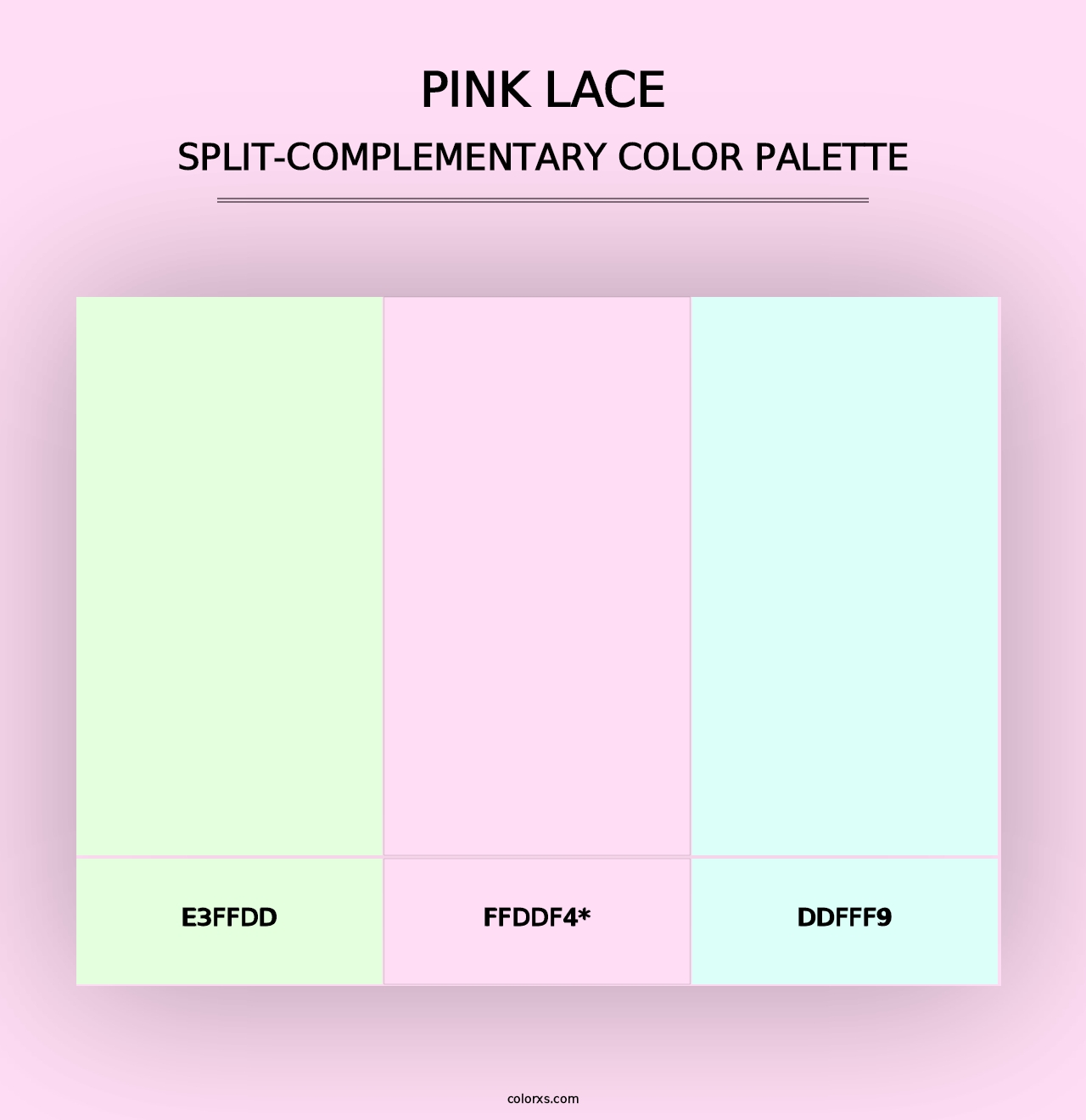 Pink Lace - Split-Complementary Color Palette