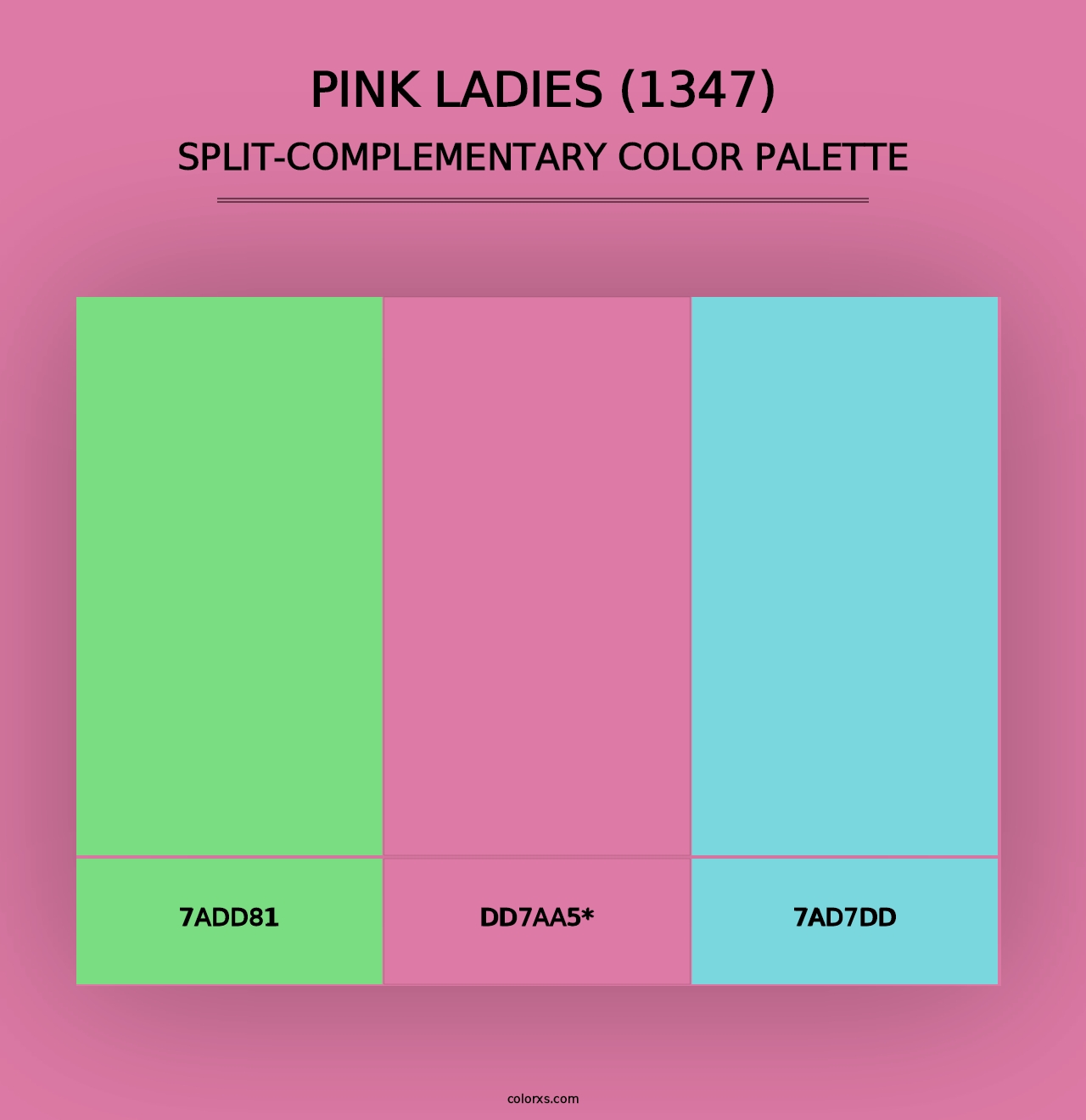 Pink Ladies (1347) - Split-Complementary Color Palette