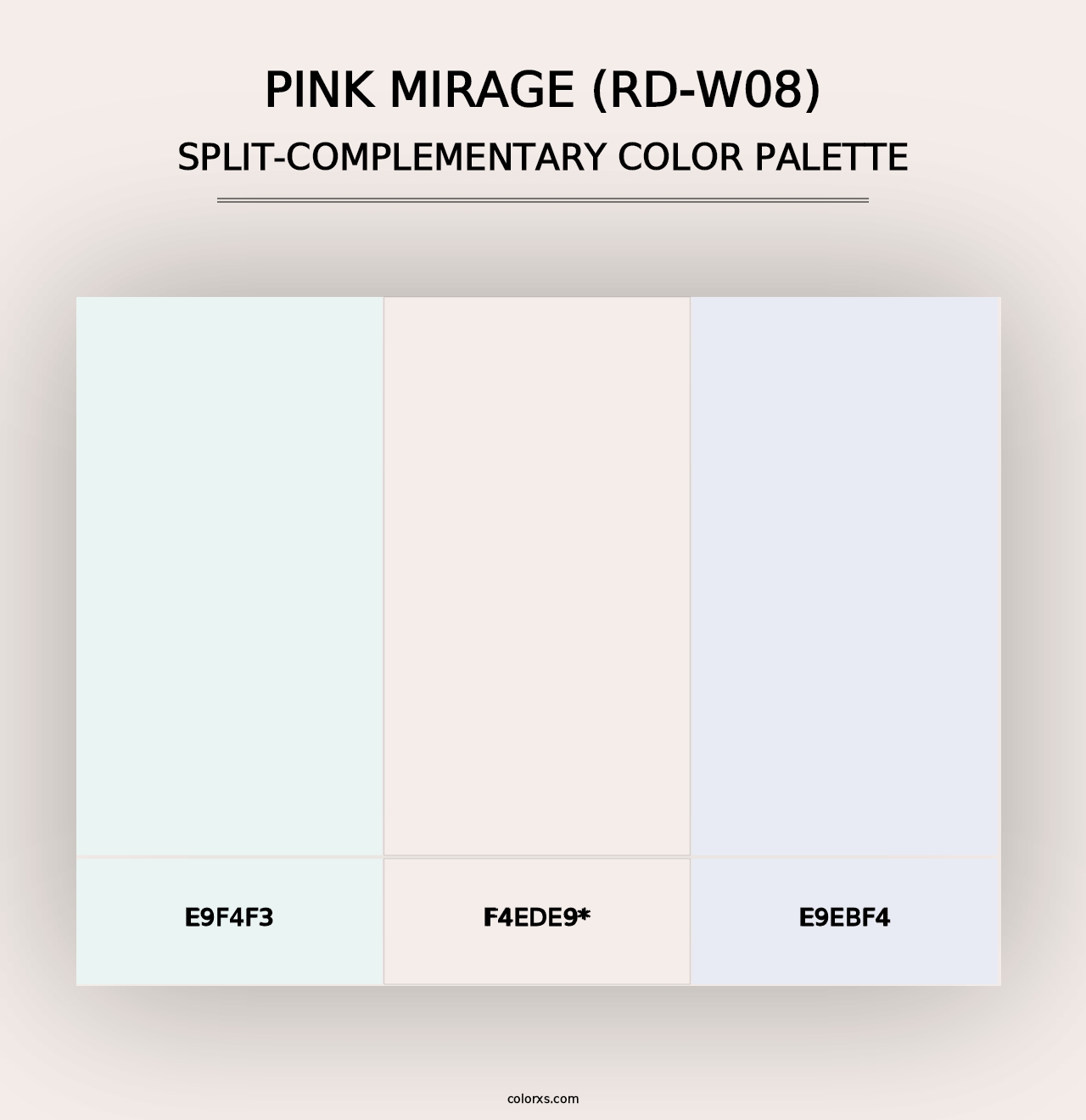 Pink Mirage (RD-W08) - Split-Complementary Color Palette