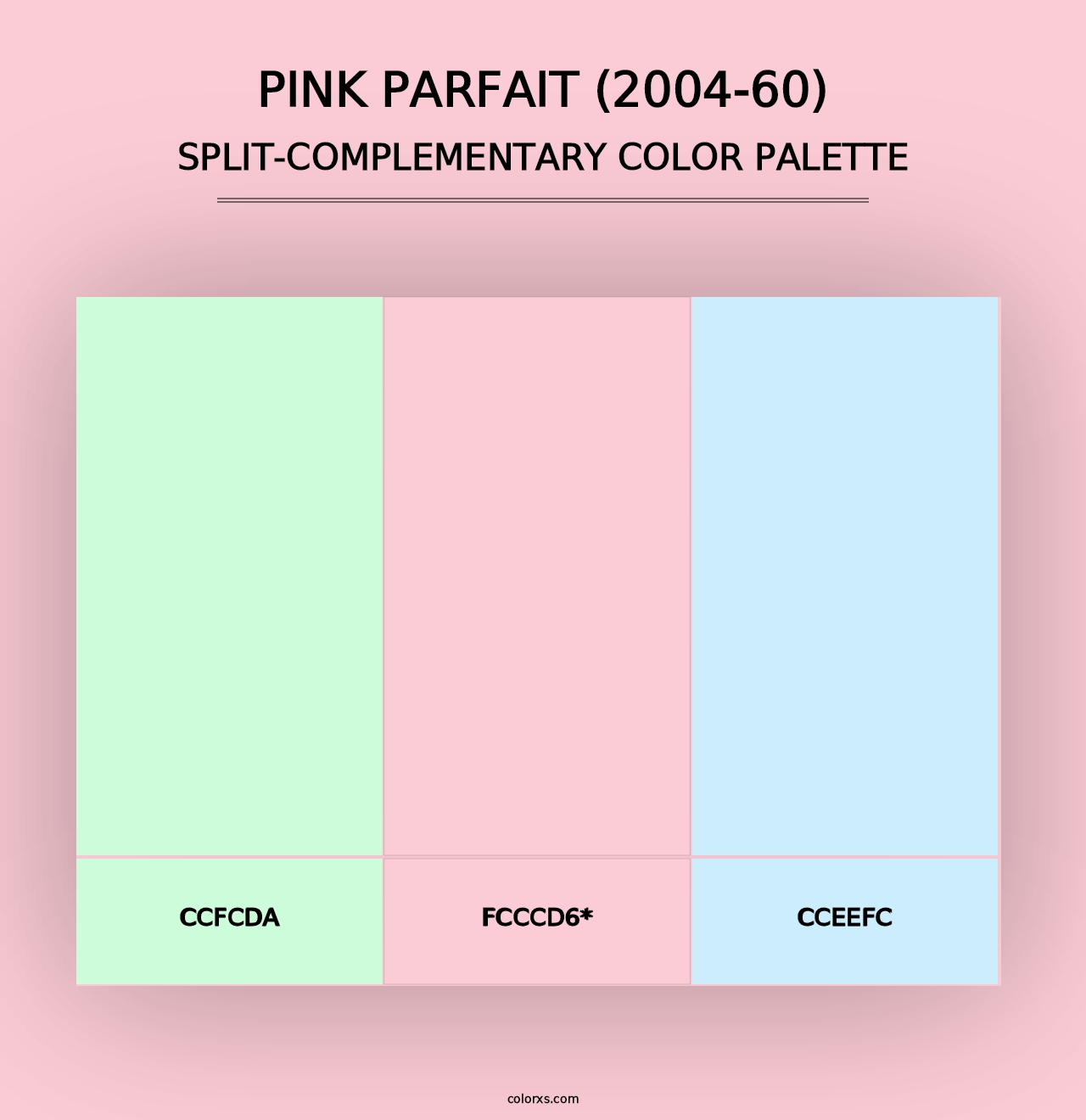 Pink Parfait (2004-60) - Split-Complementary Color Palette