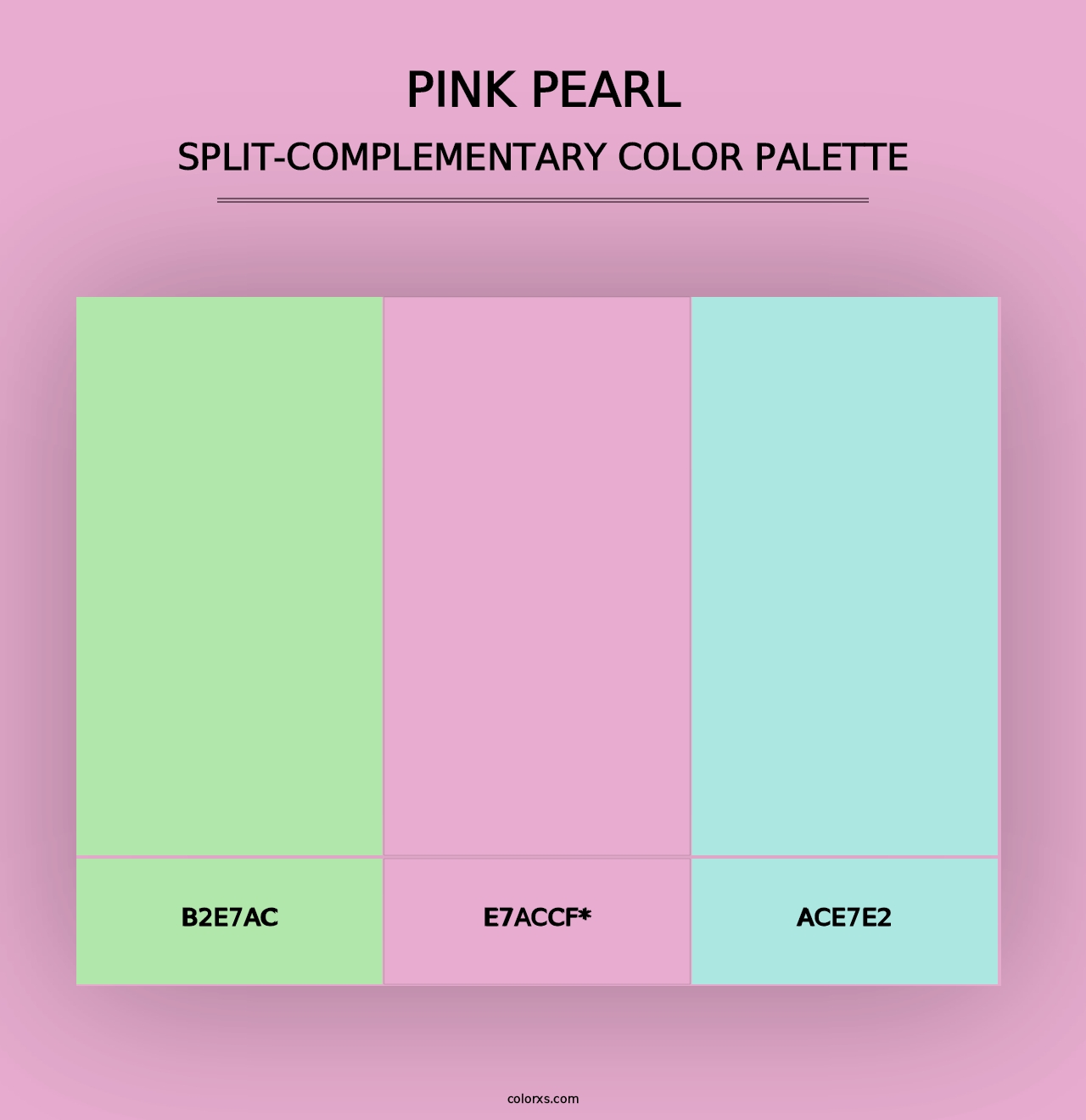 Pink Pearl - Split-Complementary Color Palette