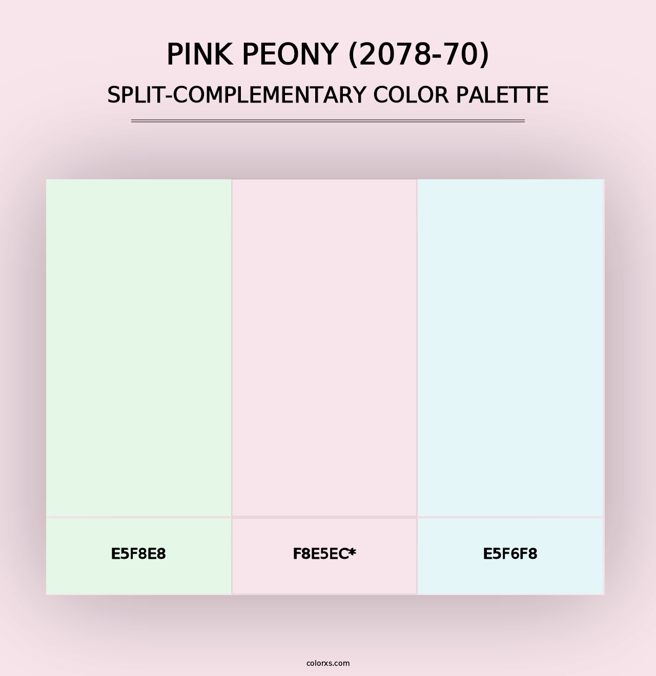 Pink Peony (2078-70) - Split-Complementary Color Palette