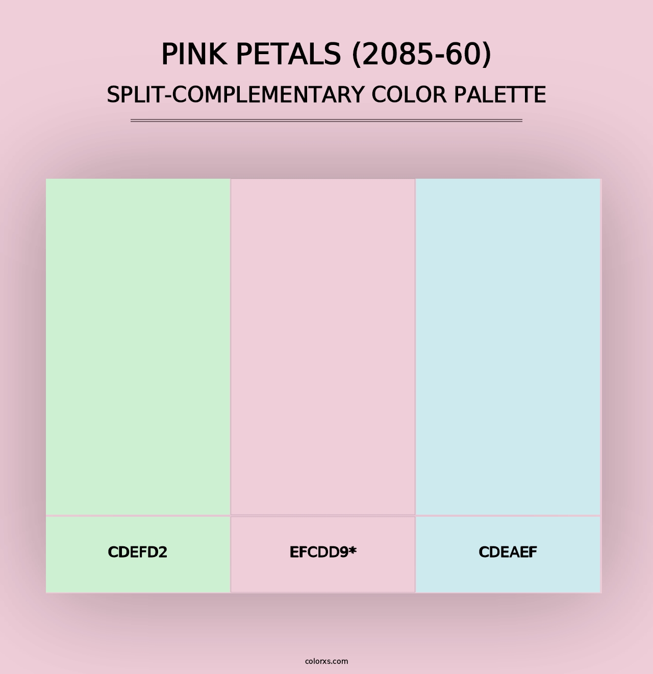 Pink Petals (2085-60) - Split-Complementary Color Palette