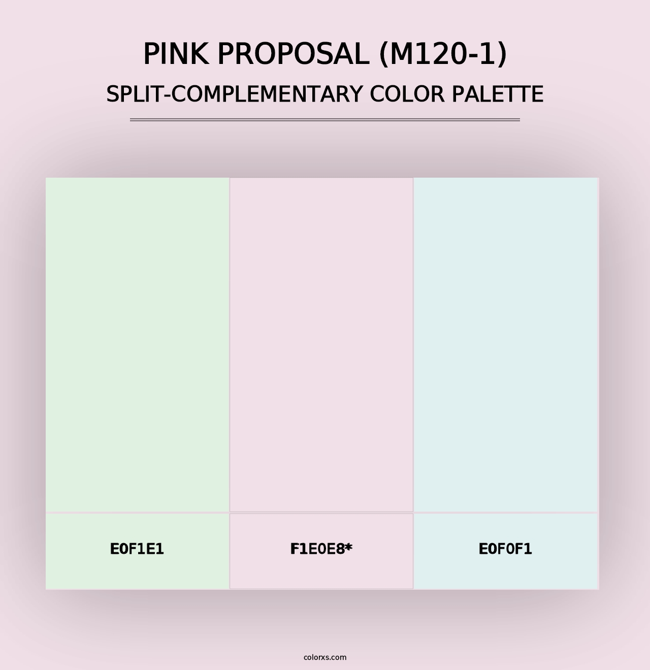 Pink Proposal (M120-1) - Split-Complementary Color Palette