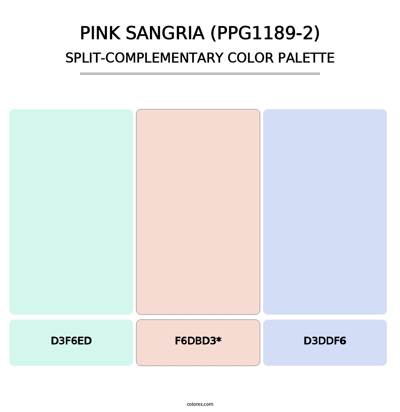 Pink Sangria (PPG1189-2) - Split-Complementary Color Palette