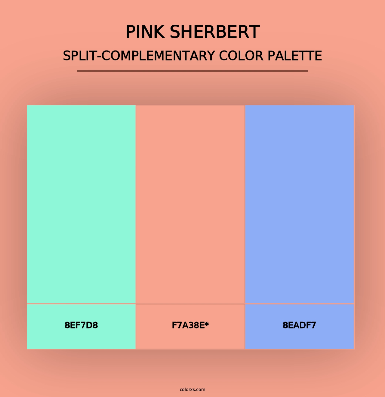 Pink Sherbert - Split-Complementary Color Palette