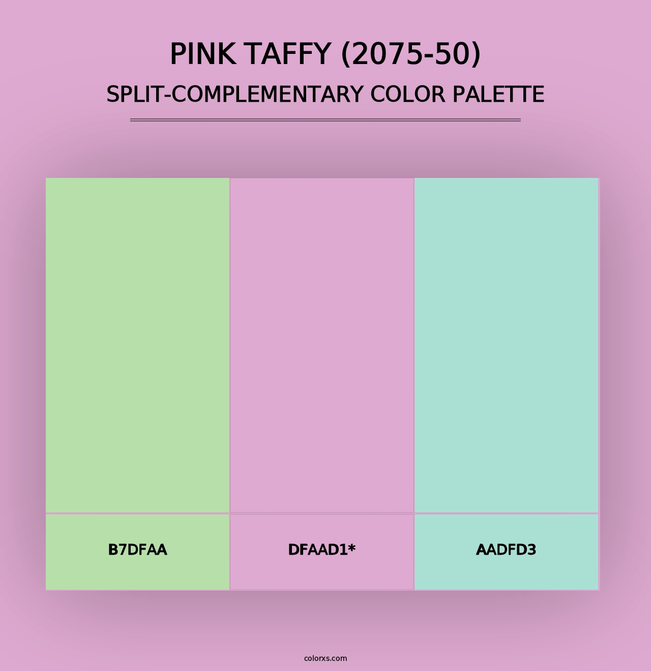 Pink Taffy (2075-50) - Split-Complementary Color Palette