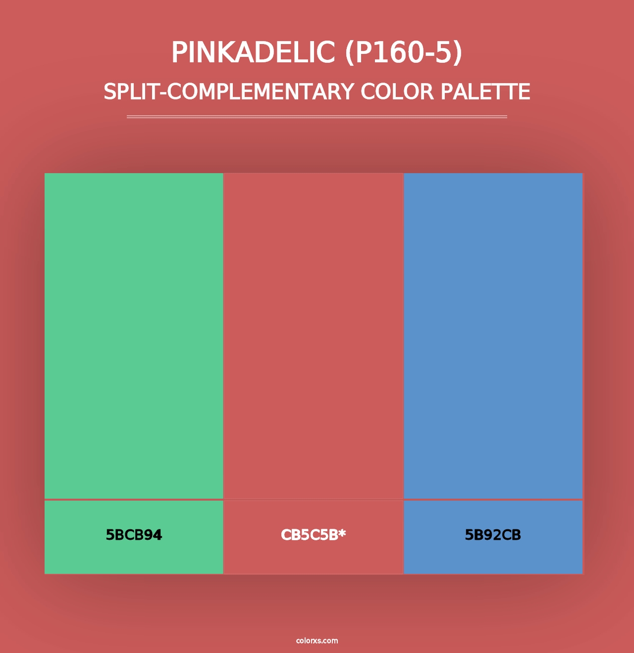 Pinkadelic (P160-5) - Split-Complementary Color Palette