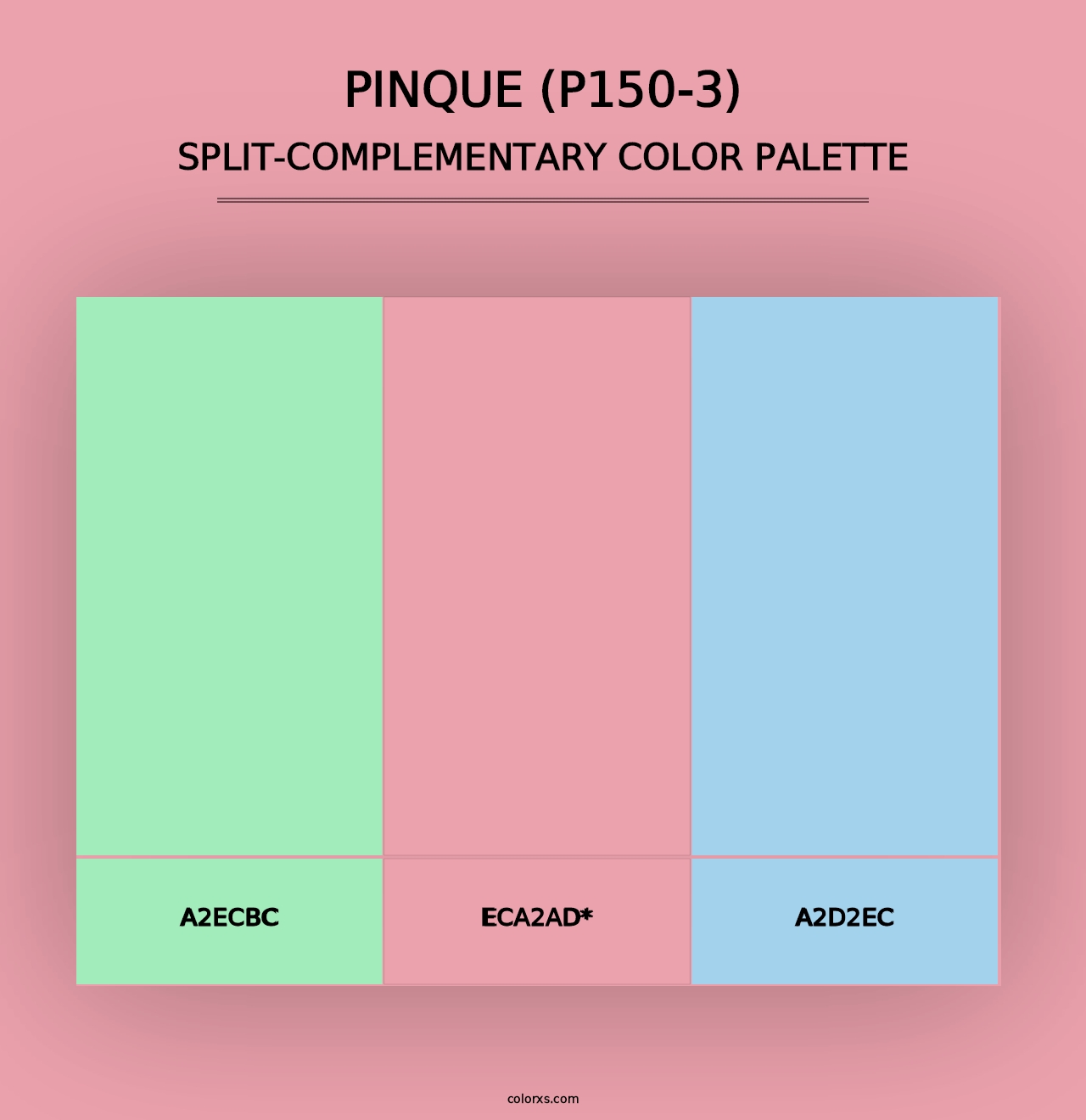 Pinque (P150-3) - Split-Complementary Color Palette