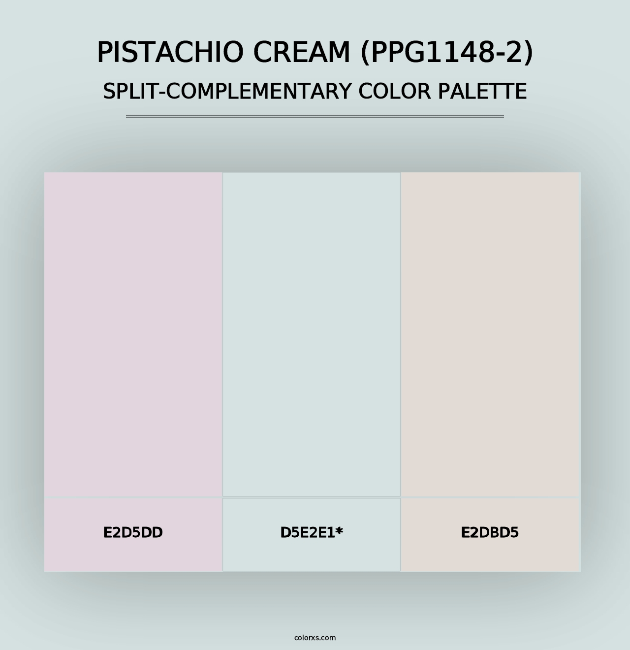 Pistachio Cream (PPG1148-2) - Split-Complementary Color Palette