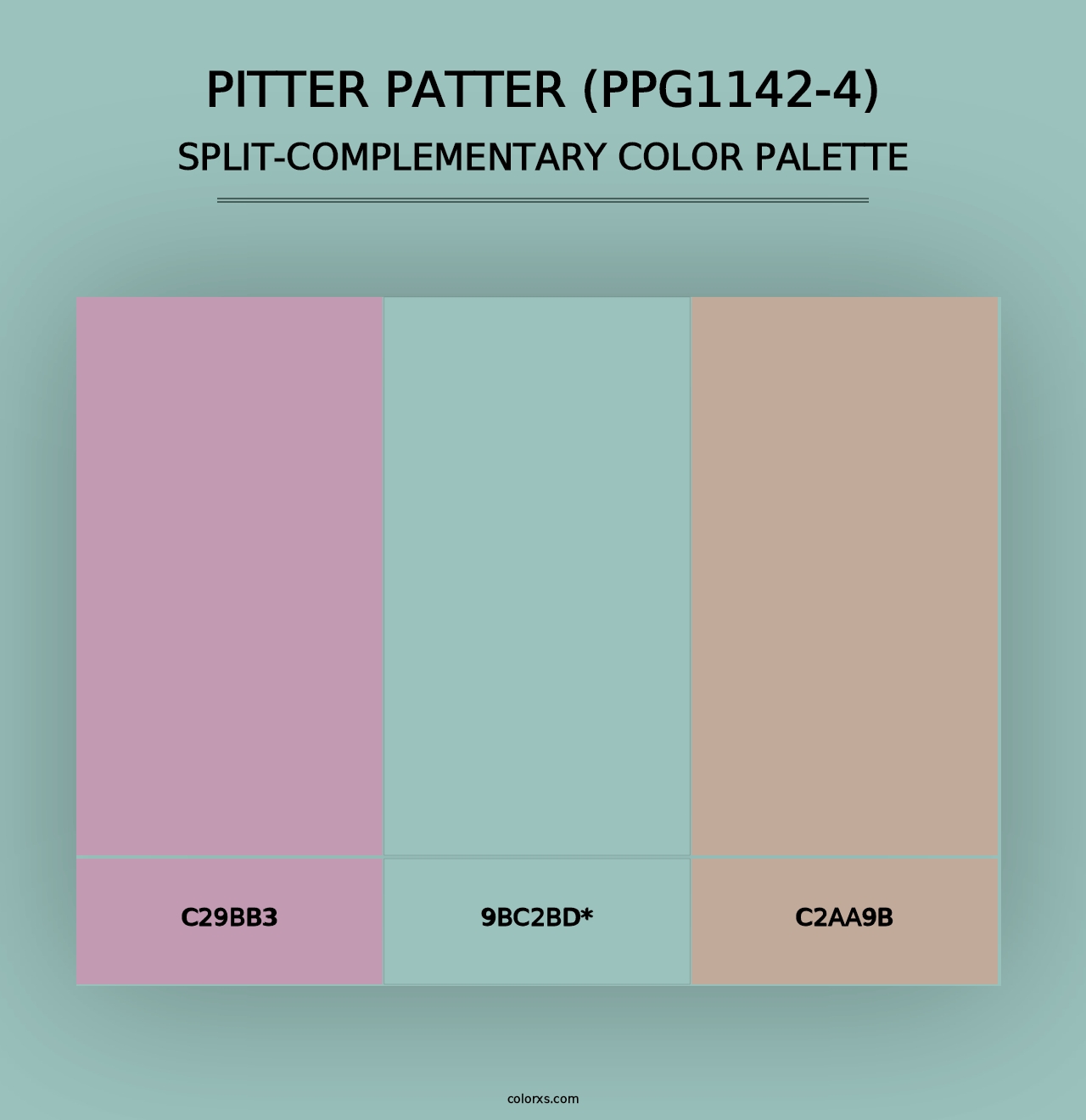 Pitter Patter (PPG1142-4) - Split-Complementary Color Palette