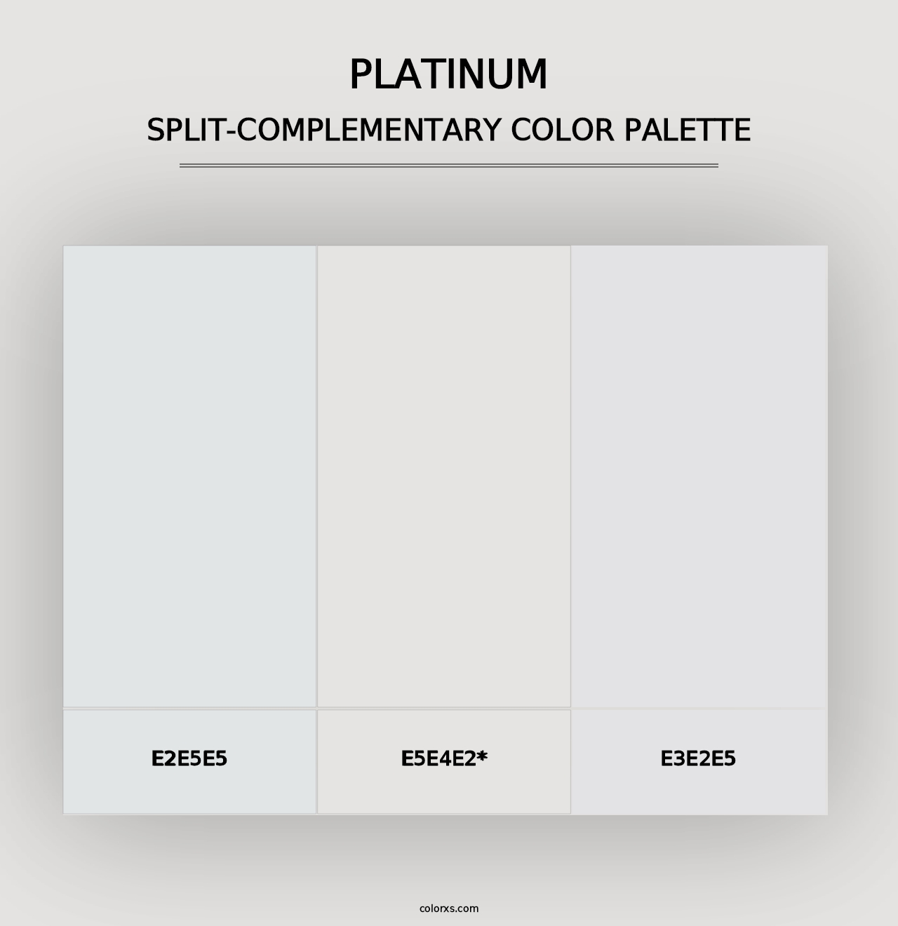 Platinum - Split-Complementary Color Palette