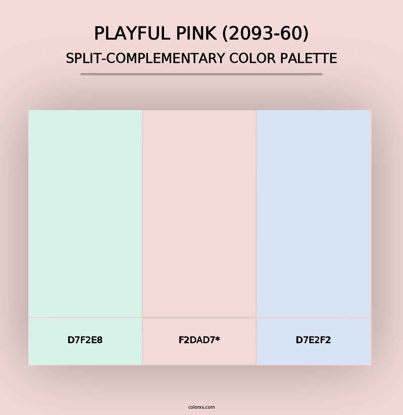 Playful Pink (2093-60) - Split-Complementary Color Palette