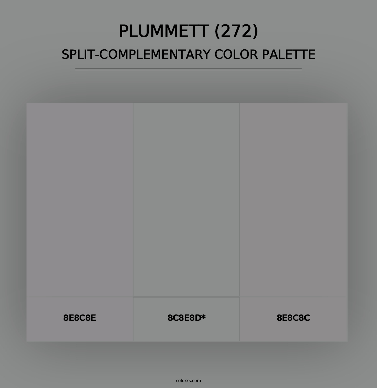 Plummett (272) - Split-Complementary Color Palette