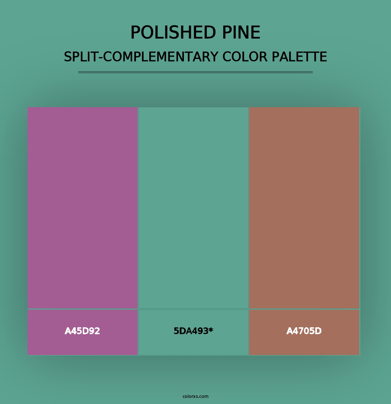 Polished Pine - Split-Complementary Color Palette