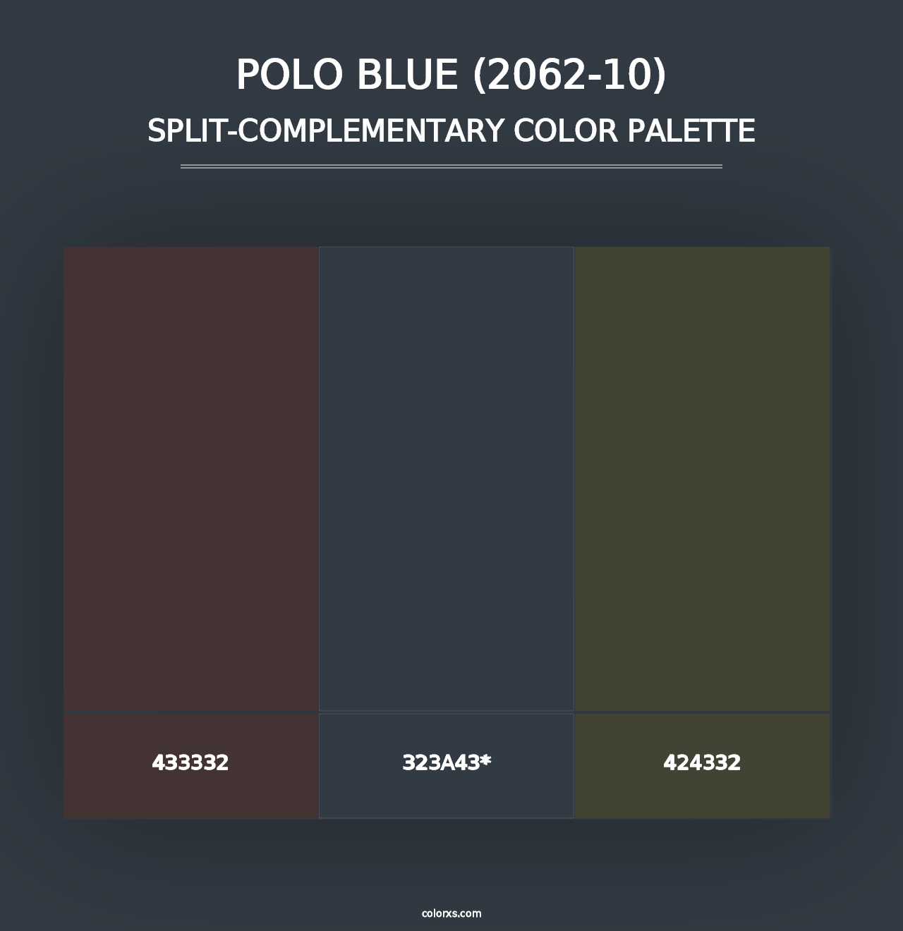 Polo Blue (2062-10) - Split-Complementary Color Palette