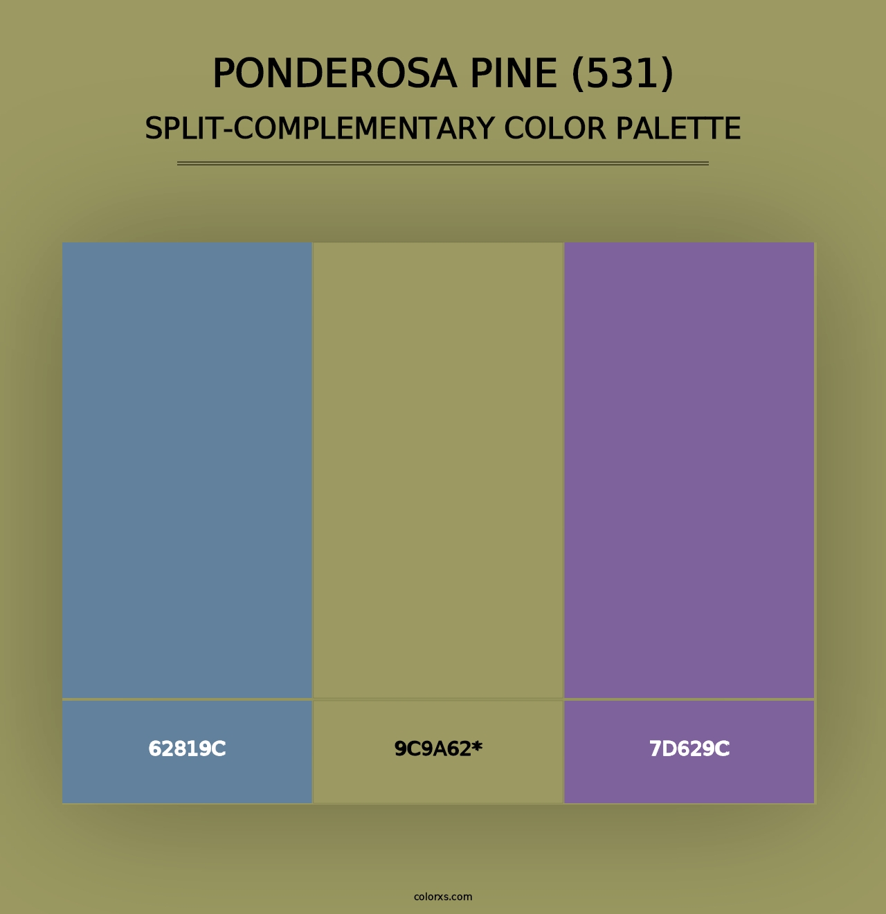 Ponderosa Pine (531) - Split-Complementary Color Palette