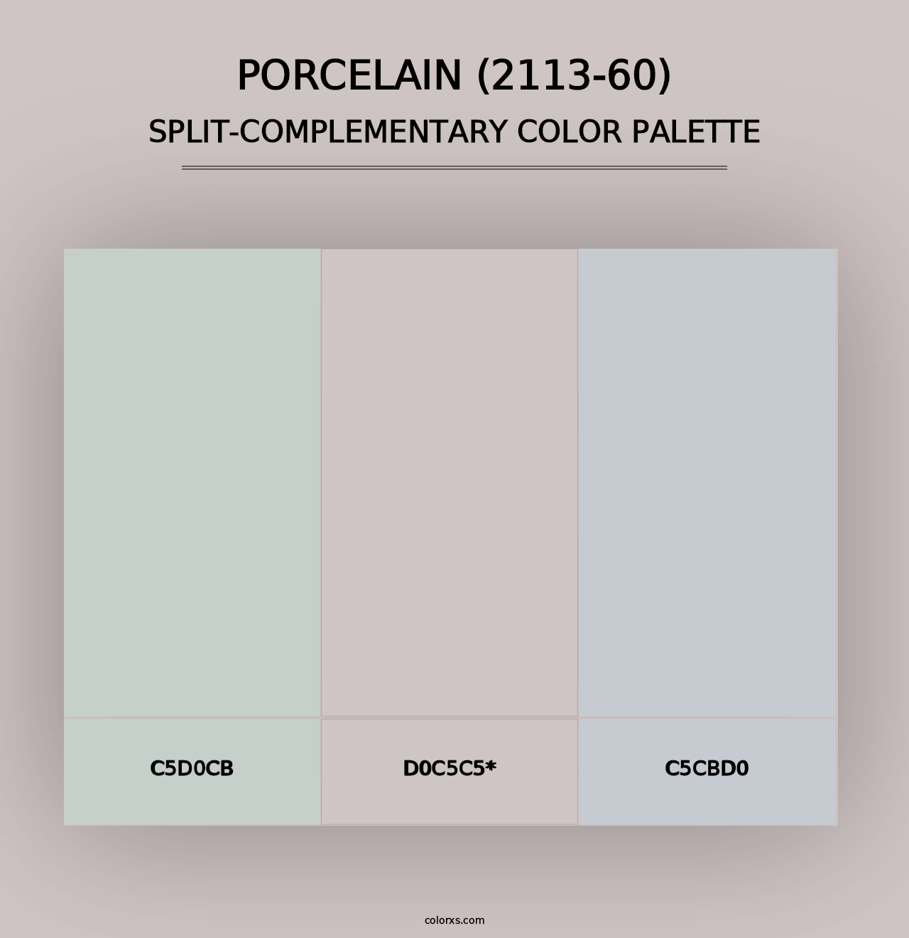 Porcelain (2113-60) - Split-Complementary Color Palette