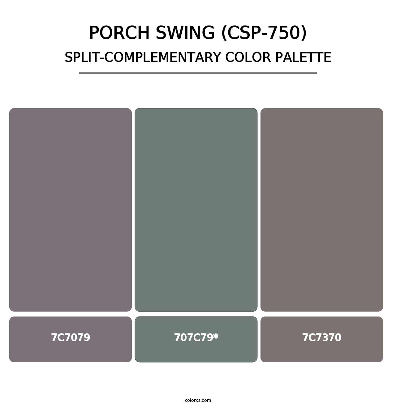 Porch Swing (CSP-750) - Split-Complementary Color Palette